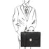 Cremona - Leather briefcase 3 compartments